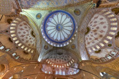 Sultanahmet Camii iç - Istanbul, Türkiye