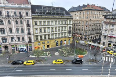 Merkezi Budapeşte sokak görünümü