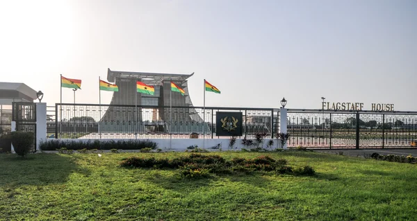 Das Flaggenhaus - der Präsidentenpalast von Ghanas — Stockfoto