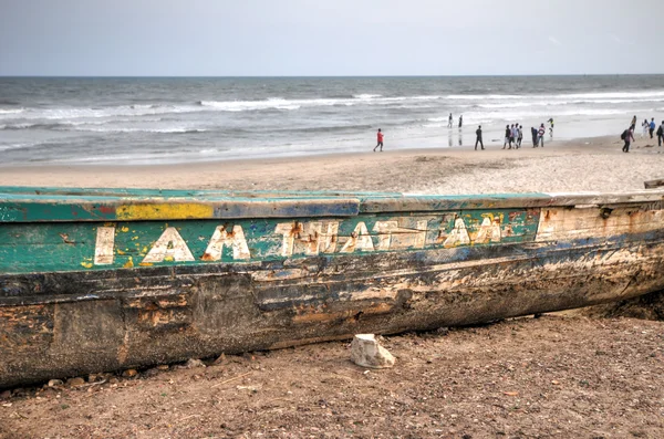 Rybářské lodi - Accra, Ghana — Stock fotografie