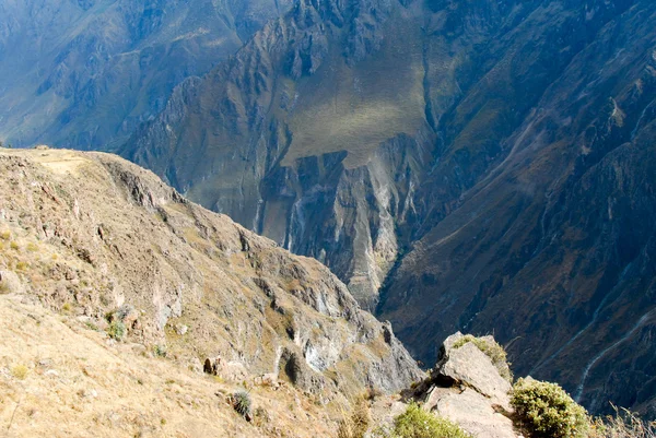 Panorama Colca Canyon, Peru — Stock fotografie