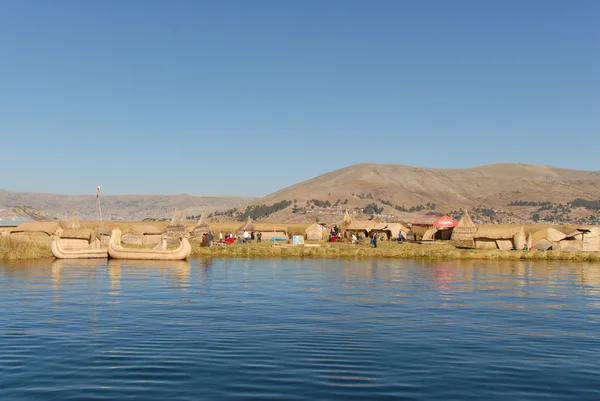 Krajobraz wokół Jeziora Titicaca, Peru — Zdjęcie stockowe