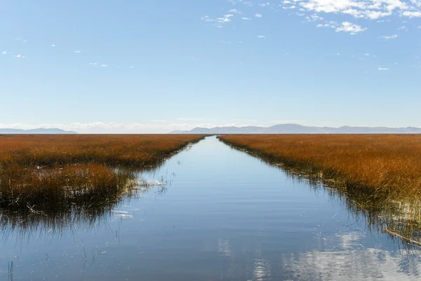 Paisagem em torno do Lago Titicaca, Peru — Fotografia de Stock