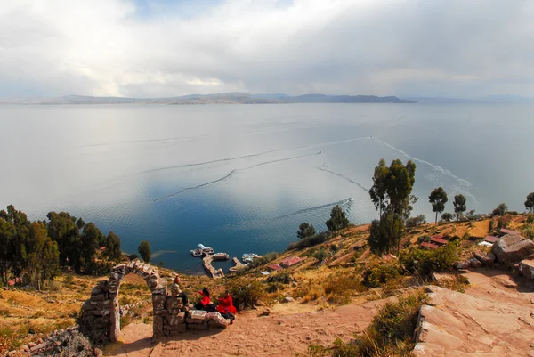 Krajina kolem jezera Titicaca, Peru — Stock fotografie