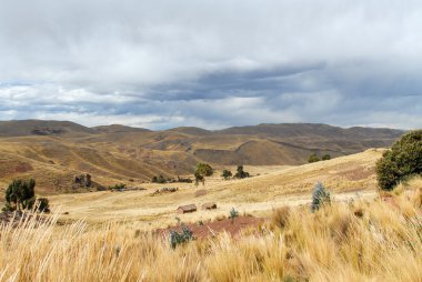 Görünüm boyunca Cusco-Puno, Peru