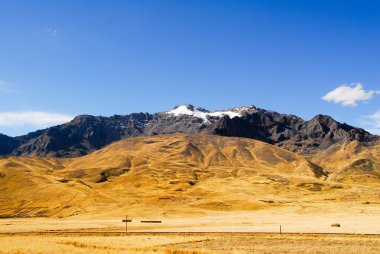 Görünüm boyunca Cusco-Puno, Peru