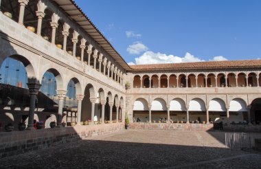 Spanish Colonial Cloister Koricancha clipart