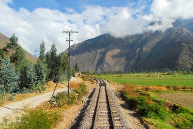 Cusco ve Machu Picchu, Peru arasında yol görünümünü