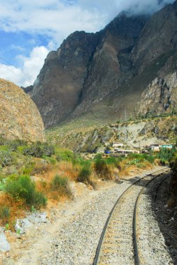 Cusco ve Machu Picchu, Peru arasında yol görünümünü