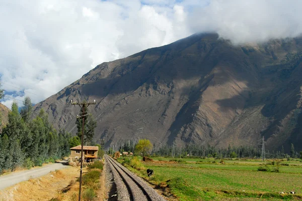 Veduta del sentiero tra Cusco e Machu Picchu, Perù — Foto Stock