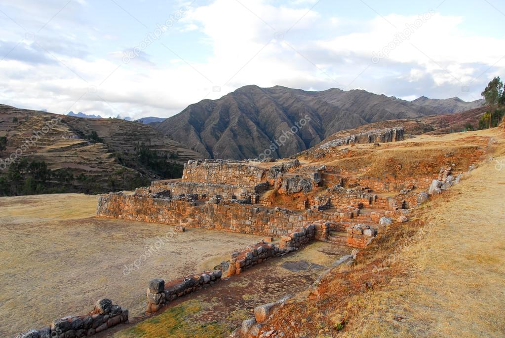 Inca Palace ruins in Chinchero, Cuzco, Peru
