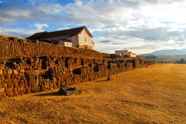 Chinchero, Cuzco, Peru İnka Sarayı kalıntıları