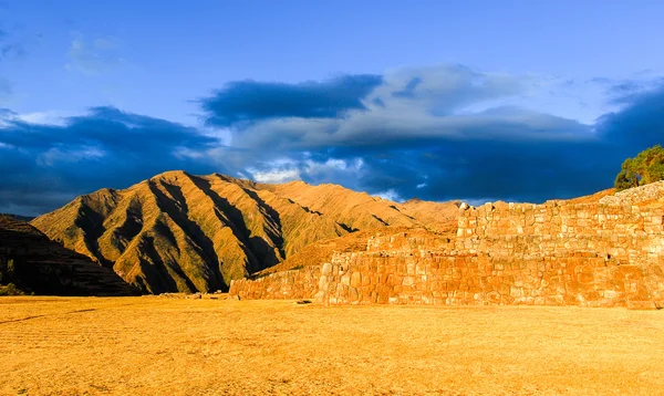 Inca palats ruiner i Chinchero, Cuzco, Peru — Stockfoto