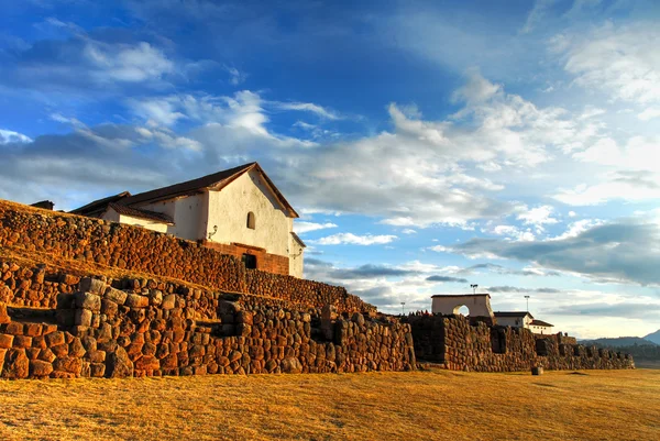 Chinchero, Cuzco, Peru İnka Sarayı kalıntıları — Stok fotoğraf