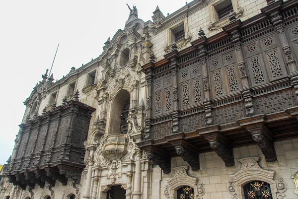 Palácio do Arcebispo - Lima, Peru — Fotografia de Stock