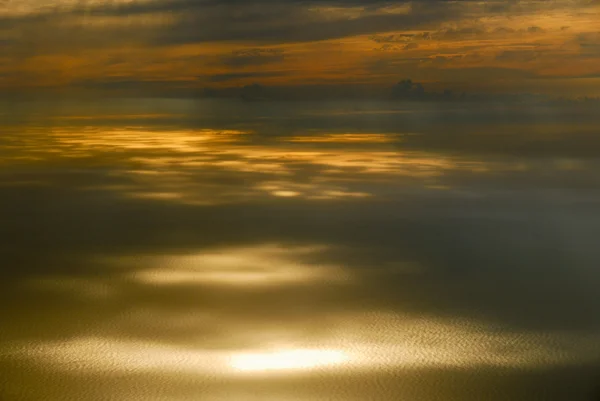 一架飞机的日落美景 — 图库照片