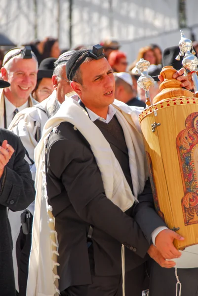 Bar Mitzvah op Klaagmuur, Jeruzalem — Stockfoto