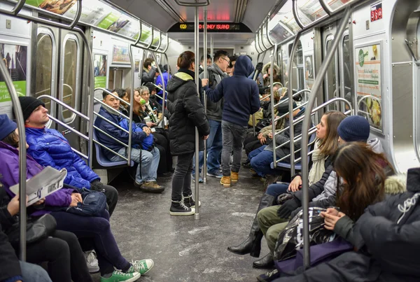 U-Bahn in New York City — Stockfoto