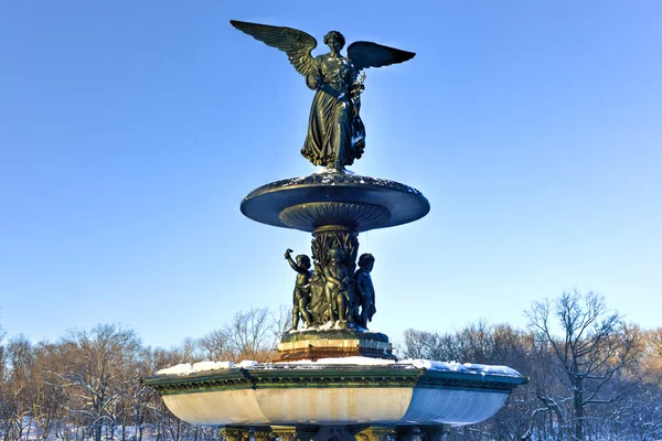 Bethesda κρήνη - κεντρικό πάρκο, Νέα Υόρκη — Φωτογραφία Αρχείου