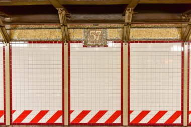 57 Streen Metro İstasyonu'na - Manhatan, New York