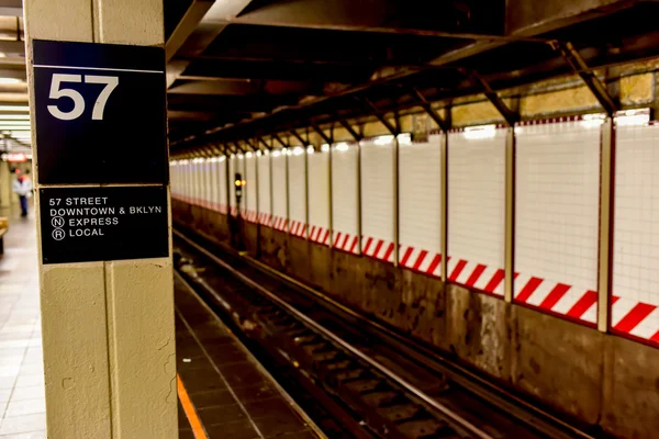 57th Streen Subway Station - Manhatan, Nueva York — Foto de Stock