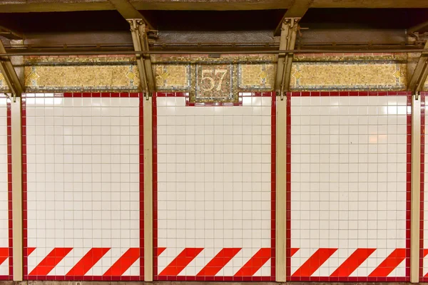 57th Streen Subway Station - Manhatan, Nueva York — Foto de Stock