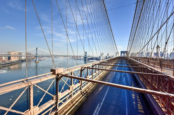 Puente de Brooklyn, invierno - Nueva York CIty —  Fotos de Stock