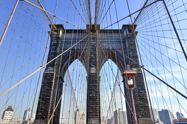 Puente de Brooklyn, invierno - Nueva York CIty — Foto de Stock