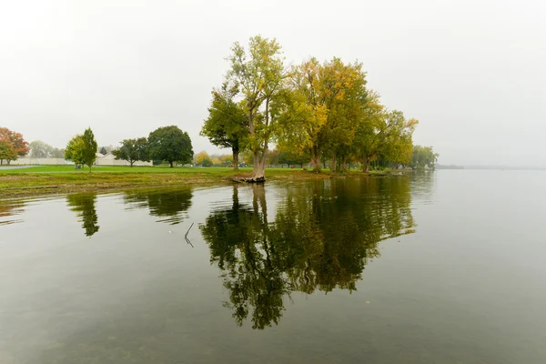 Jeziora Onondaga i Park — Zdjęcie stockowe