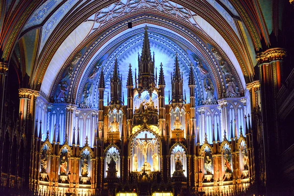 Notre Dame Basilica - Montreal, Canada — Stock Photo, Image