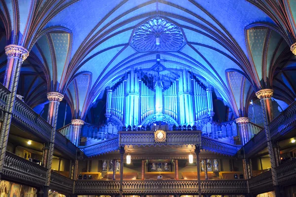 Basílica de Notre Dame - Montreal, Canadá — Fotografia de Stock