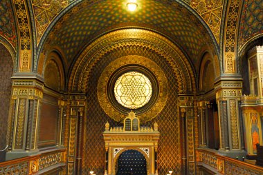 Spanish Synagogue in Prague, Czech Republic clipart