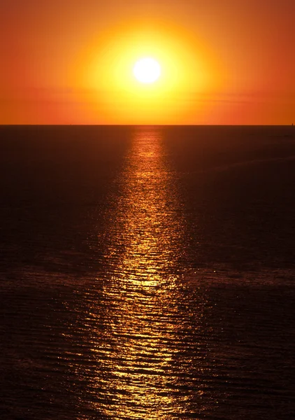 Zonsondergang vanaf Colonia de Sacramento, Uruguay — Stockfoto