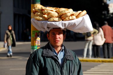 Bread Salesman - Buenos Aires, Argentina clipart