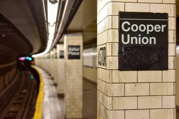 Estação de metrô Astor Place - Nova York — Fotografia de Stock