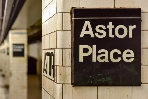 Astor Place Subway Station - New York City — Stock Photo, Image