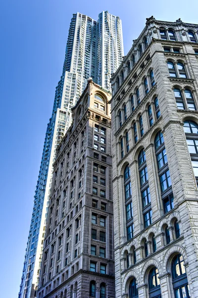 8 spruce Street rezidenční mrakodrap - New York — Stock fotografie