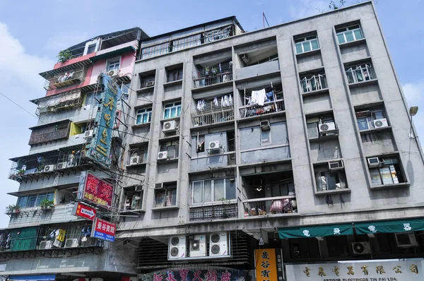 Antiguo bloque de apartamentos - Macao, China — Foto de Stock