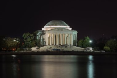 Jefferson Memorial gün batımında - Washington DC.