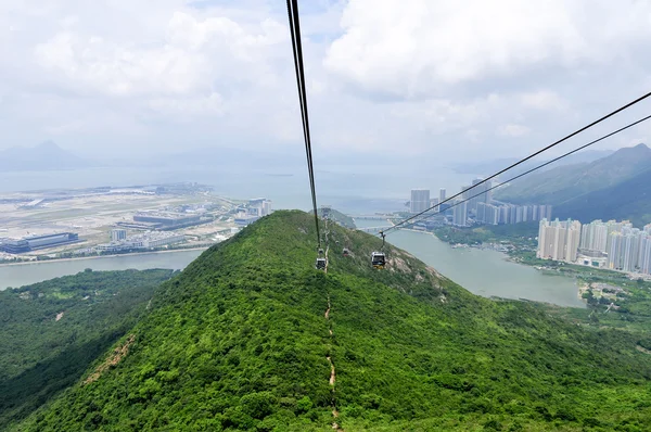 Kolejka linowa Ngong Ping, Hong Kong — Zdjęcie stockowe