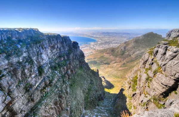 Montanha de mesa na cidade cape — Fotografia de Stock