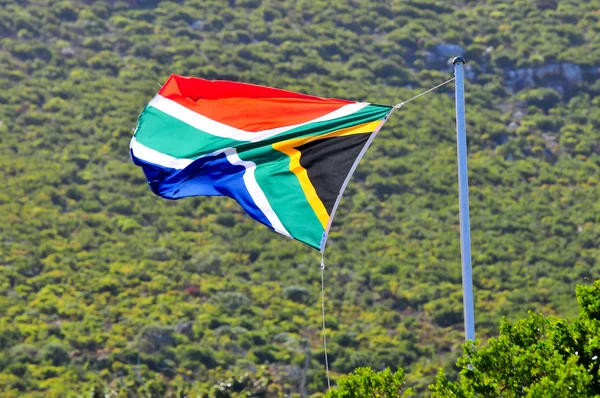 Flag - Cape Town, South Africa Coast — Stock Photo, Image