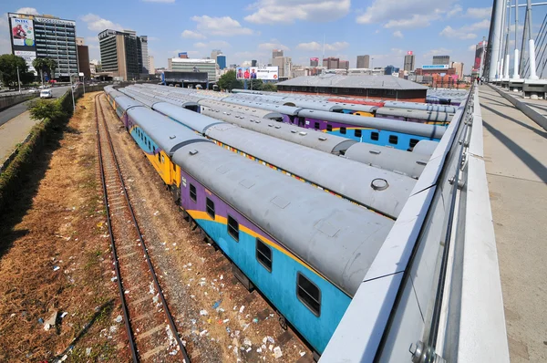 Braamfontein Railway Yards, Johannesburg — Stock Photo, Image