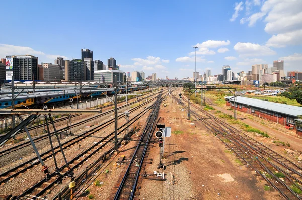 Braamfontein ναυπηγεία για το σιδηρόδρομο, Γιοχάνεσμπουργκ — Φωτογραφία Αρχείου