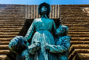 voortrekker bir kadın ve çocuk