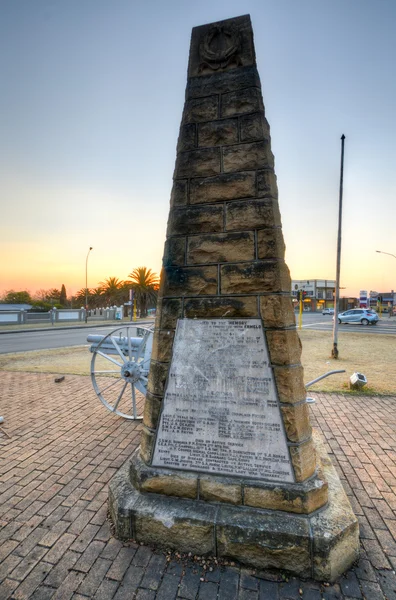 Monumento a la Primera Guerra Mundial - Ermelo, Sudáfrica — Foto de Stock