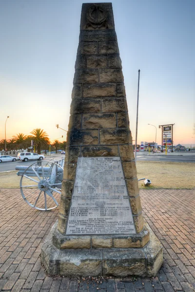 Weltkriegsdenkmal - ermelo, südafrika — Stockfoto