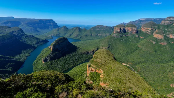 Blyde river canyon a tři rondavels — Stock fotografie