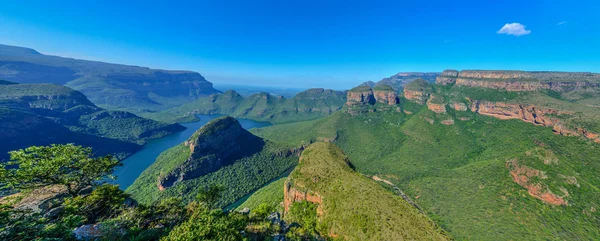 Blyde River Canyon e i tre Rondavels — Foto Stock