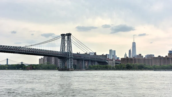 Williamsburg, Brooklyn Manhattan manzarası — Stok fotoğraf